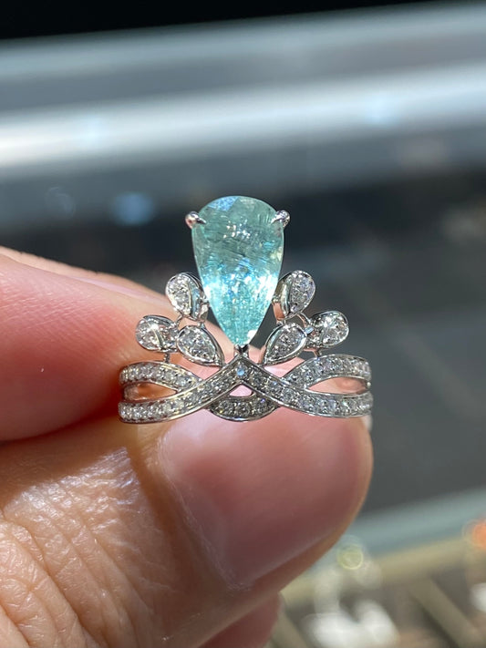 Natural Paraiba Tourmaline 1.83ct Ring