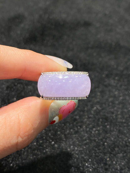 Natural Type A Lavender Jadeite Ring