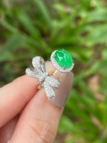 Natural Type A Jadeite Ring