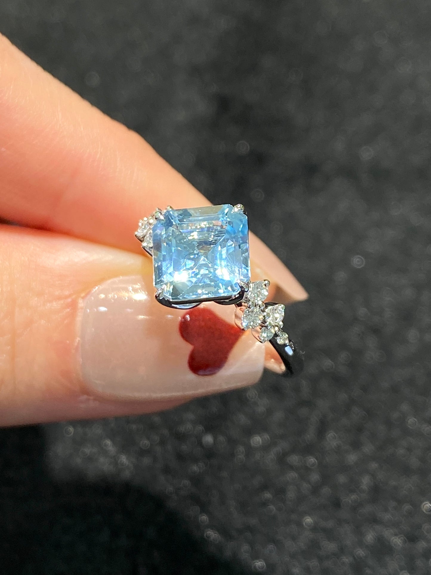 Natural Aquamarine 2.02ct Ring