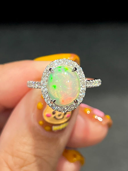 14K Forget Me Not Flower Opal Ring – Tippy Taste Jewelry