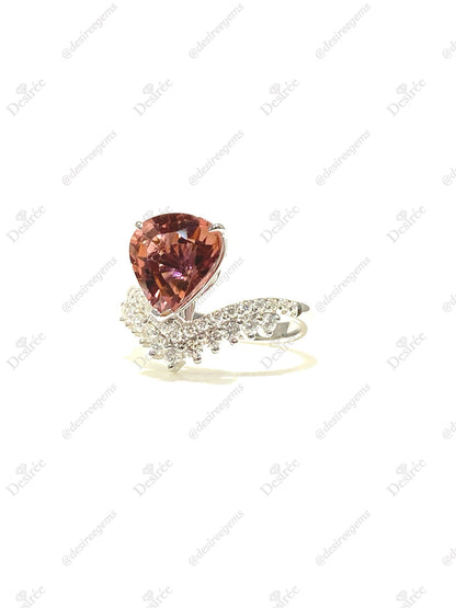 Natural Tourmaline 3.47ct Ring