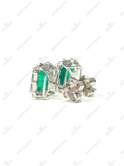 Natural Emerald 4.84ct Earrings
