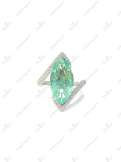 Natural Paraiba Tourmaline 3.95 Ring