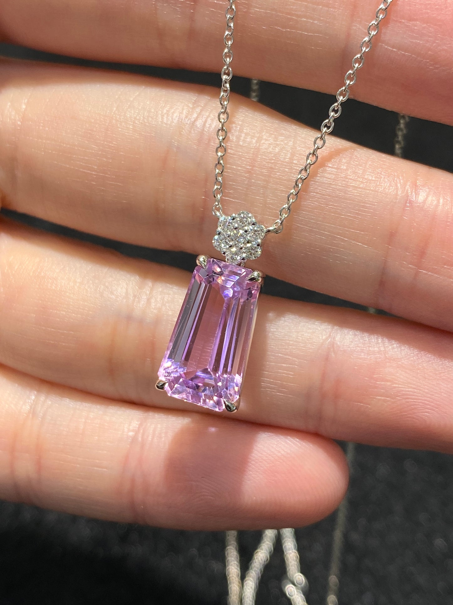 Natural Kunzite 5.75ct Necklace