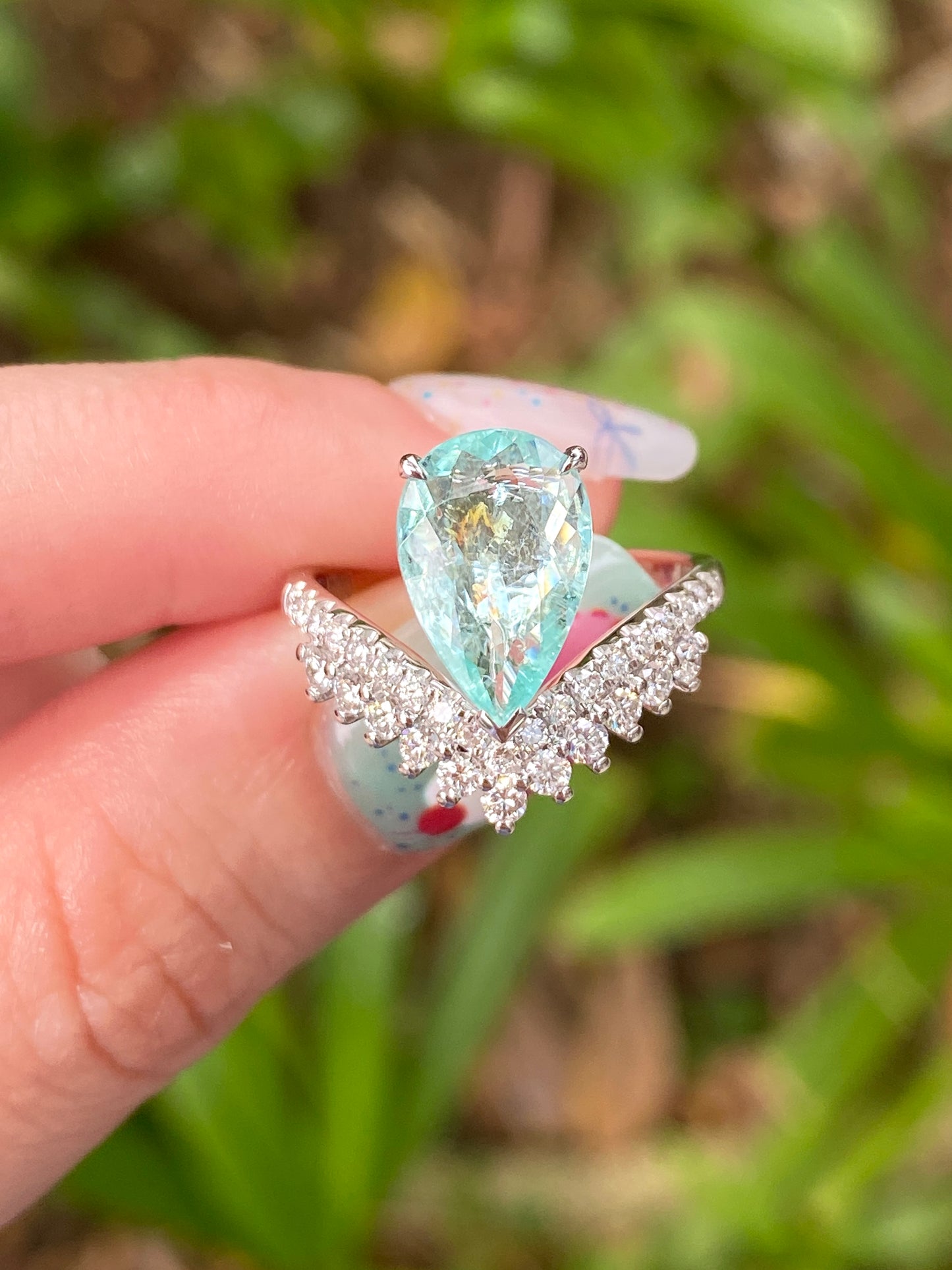 Natural Paraiba Tourmaline 1.67ct Ring