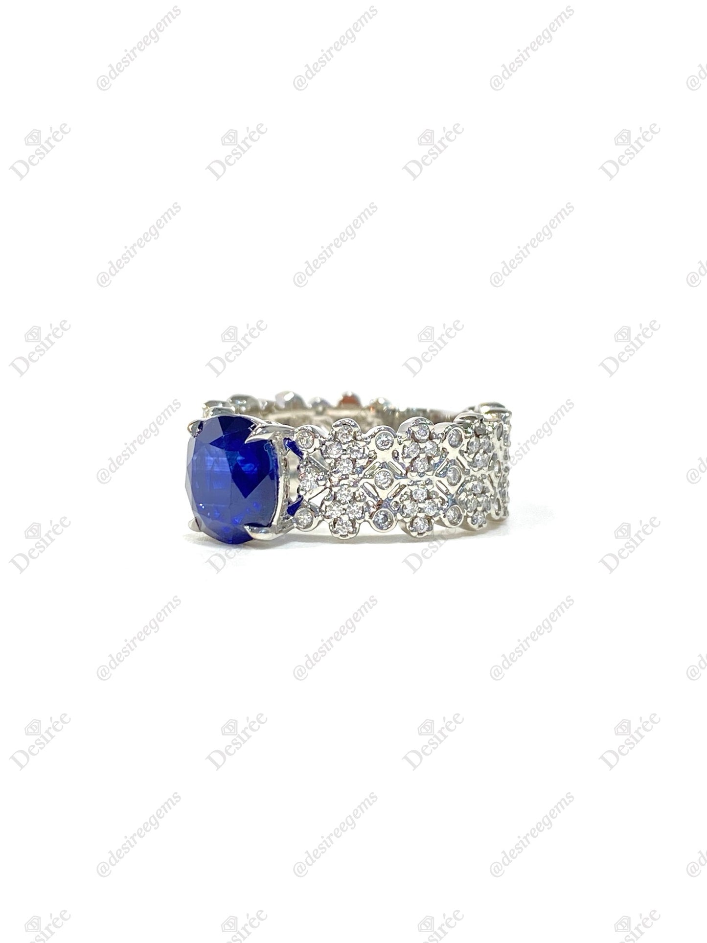 Natural Blue Sapphire 2.42ct Ring