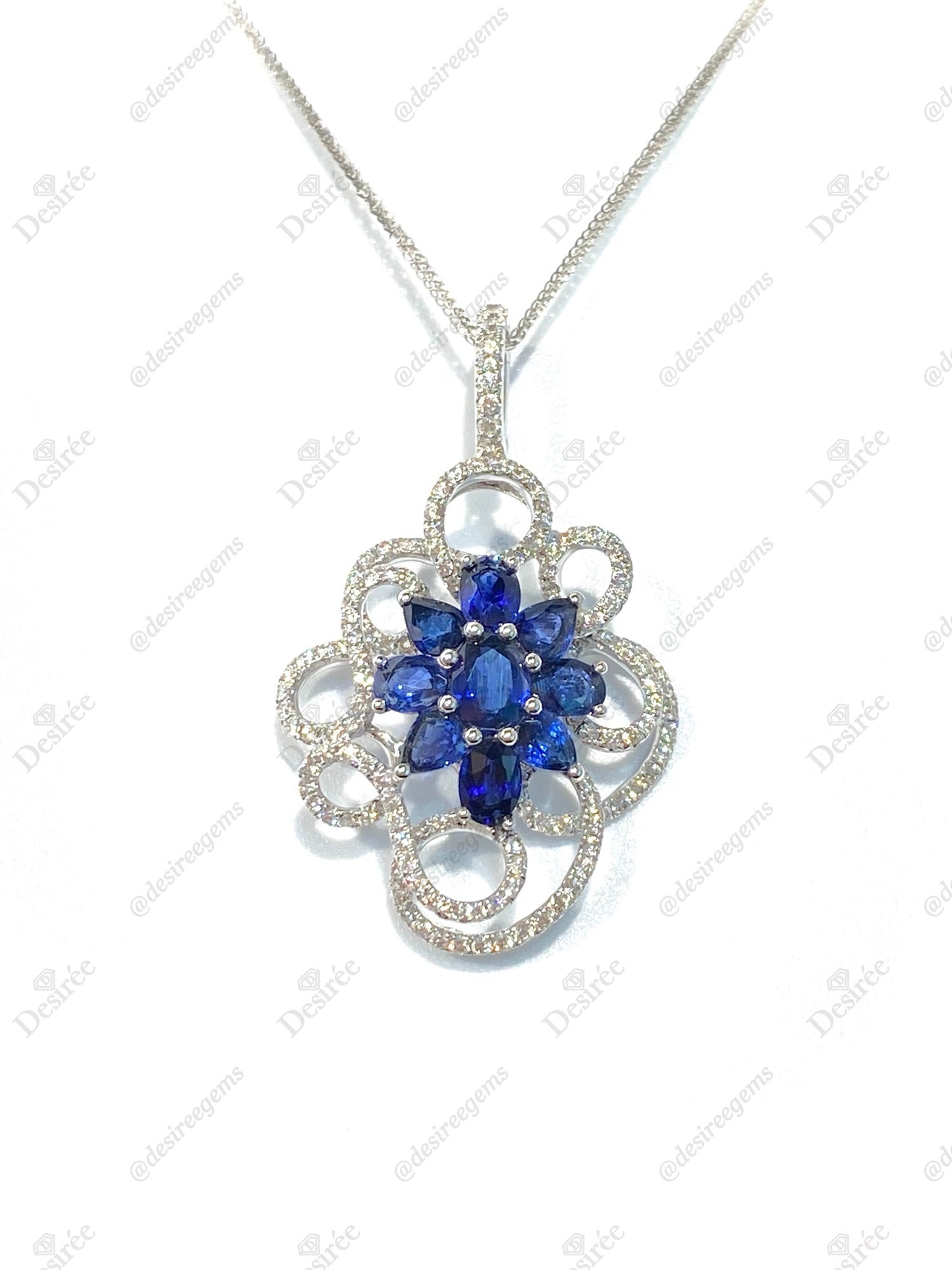 Natural Blue Sapphire Pendant 2.22ct