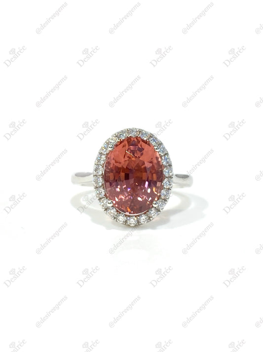Natural Pink Tourmaline 3.72ct Ring