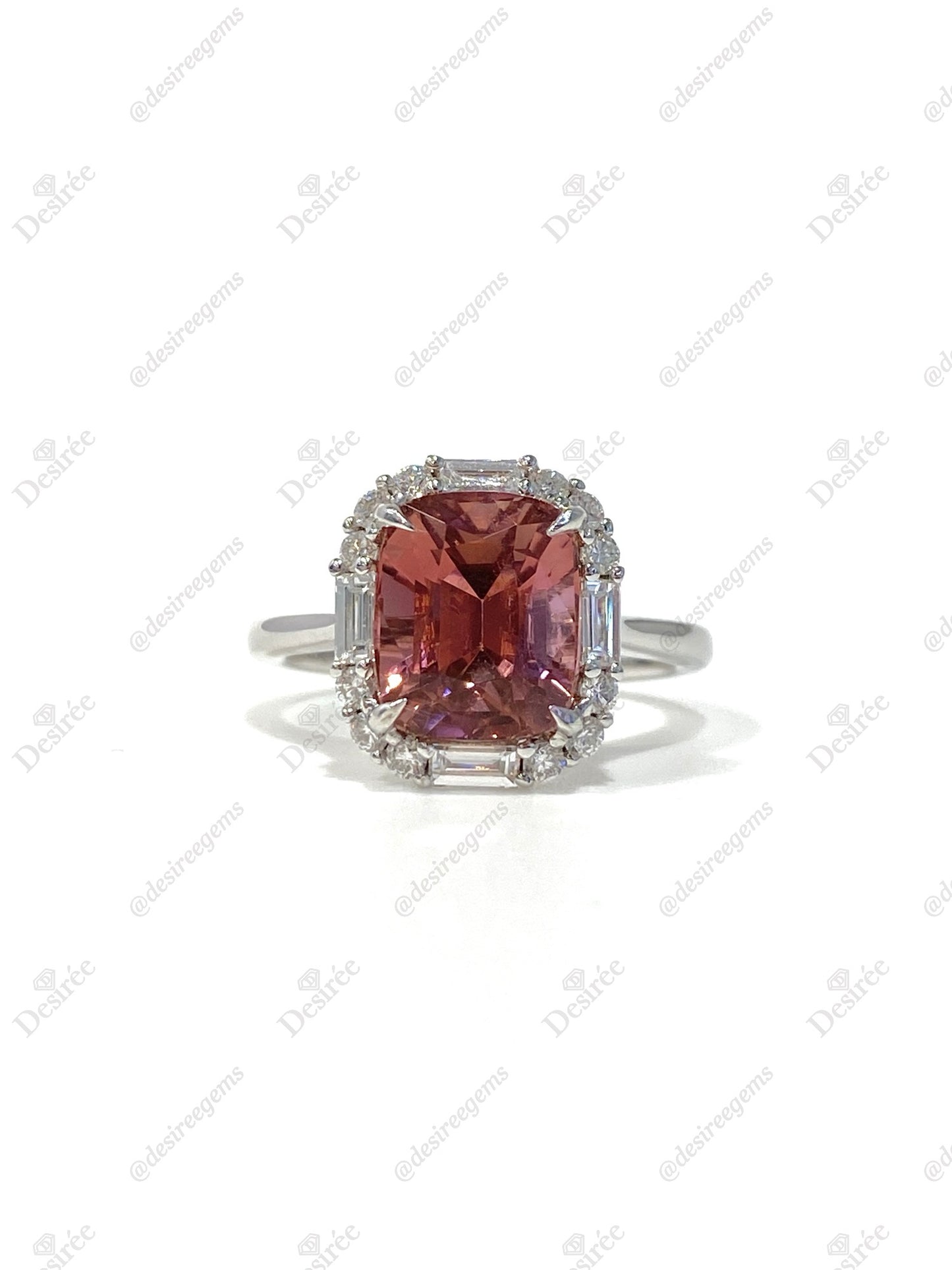 Natural Pink Tourmaline 3.53ct Ring