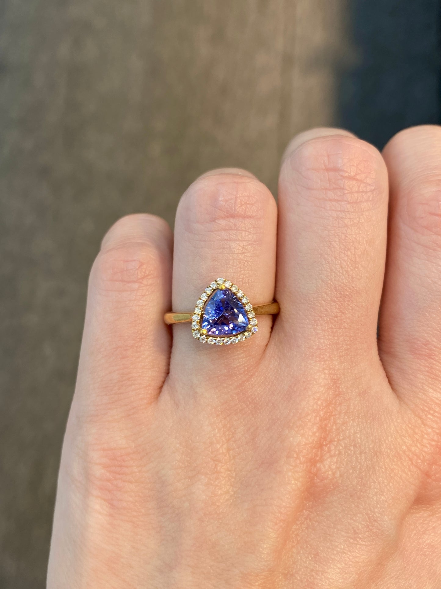 Natural Tanzanite 1.03ct Ring