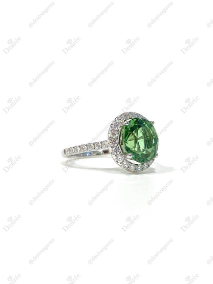 Natural Green Tourmaline 3.36ct Ring