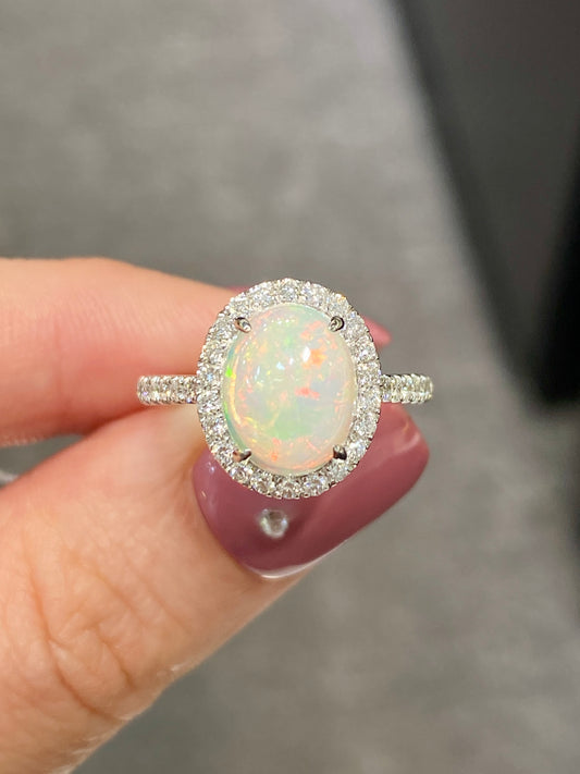 Natural Opal 1.20ct Ring