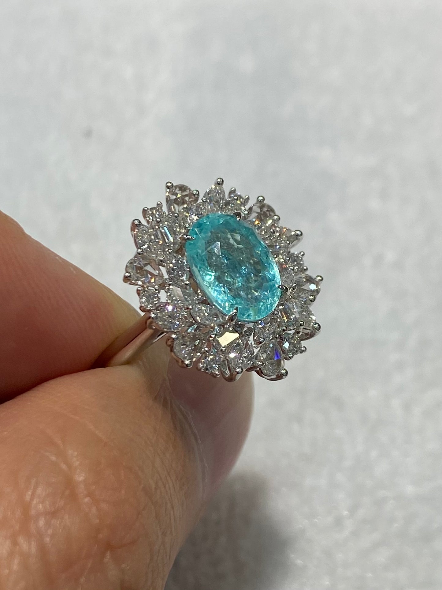 Natural Paraiba Tourmaline 2.13ct Ring