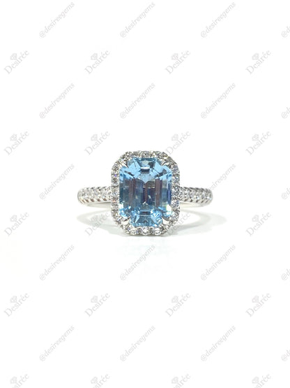Natural Aquamarine 2.04ct Ring