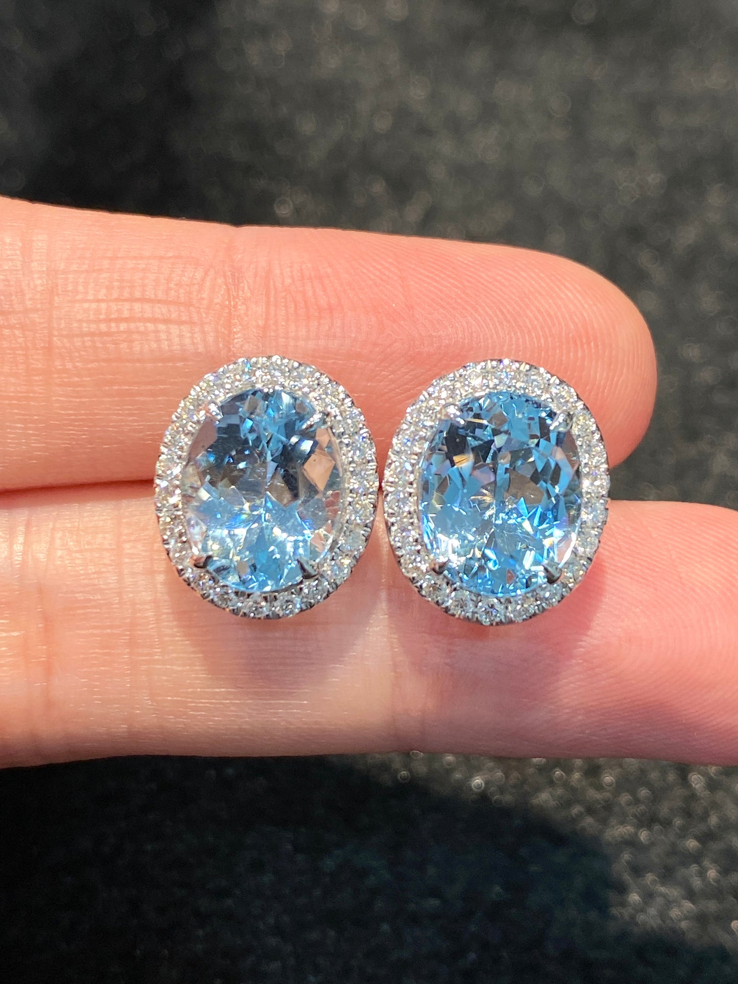 Natural Aquamarine Earrings 5.50ct