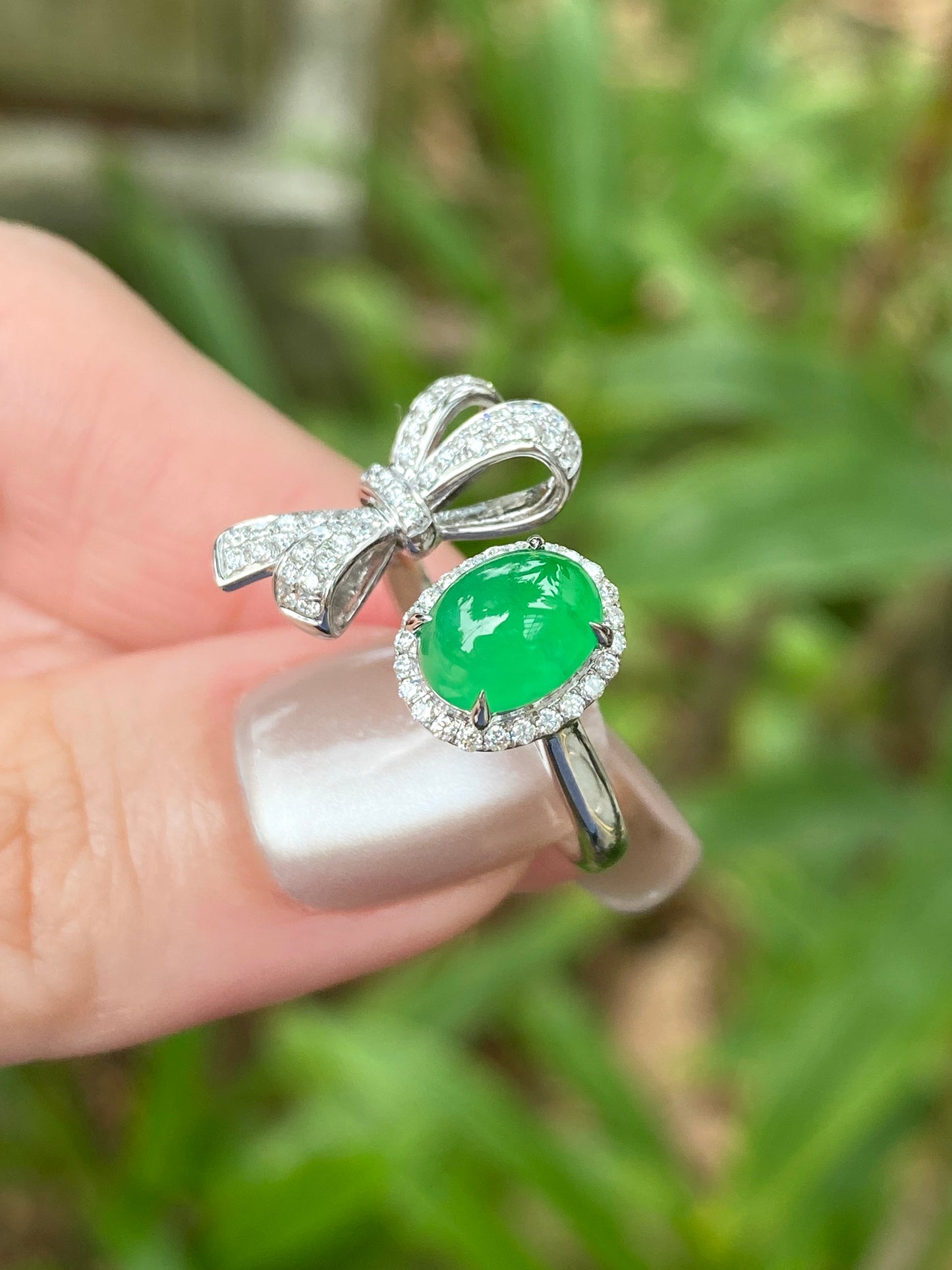 Natural Type A Jadeite Ring