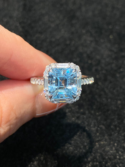 Natural Aquamarine 2.88ct Ring