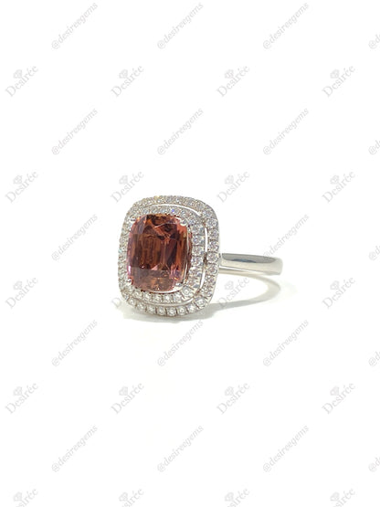 Natural Purplish Pink Tourmaline 1.90ct Ring