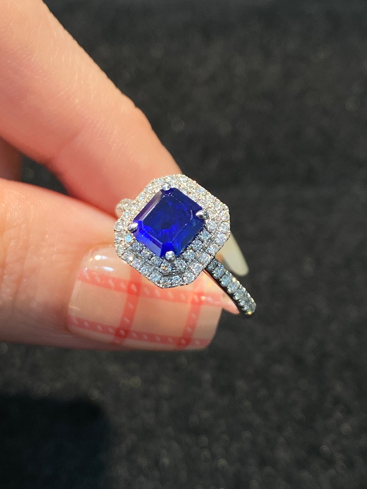 Natural Blue Sapphire 1.35ct Ring