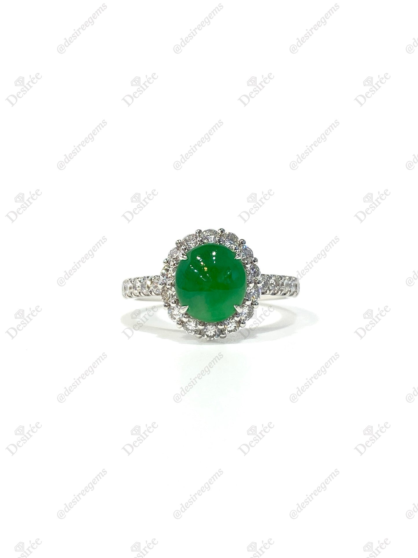 Natural Type A Jadeite Ring