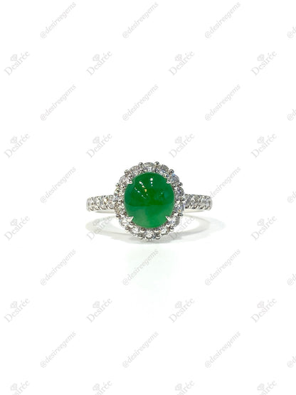 Natural Type A Jadeite Ring