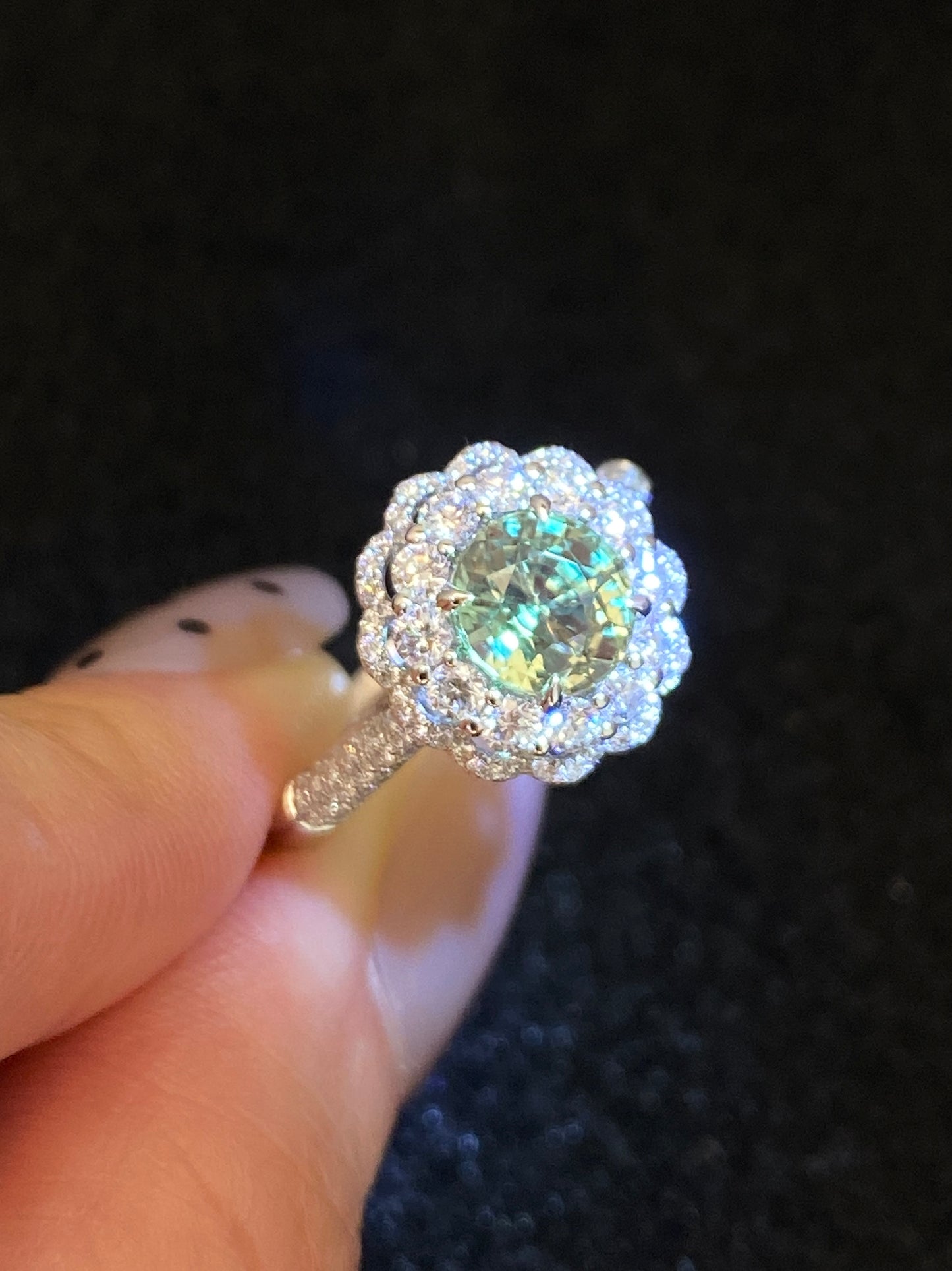 Natural Color Change Alexandrite 1.42ct Ring