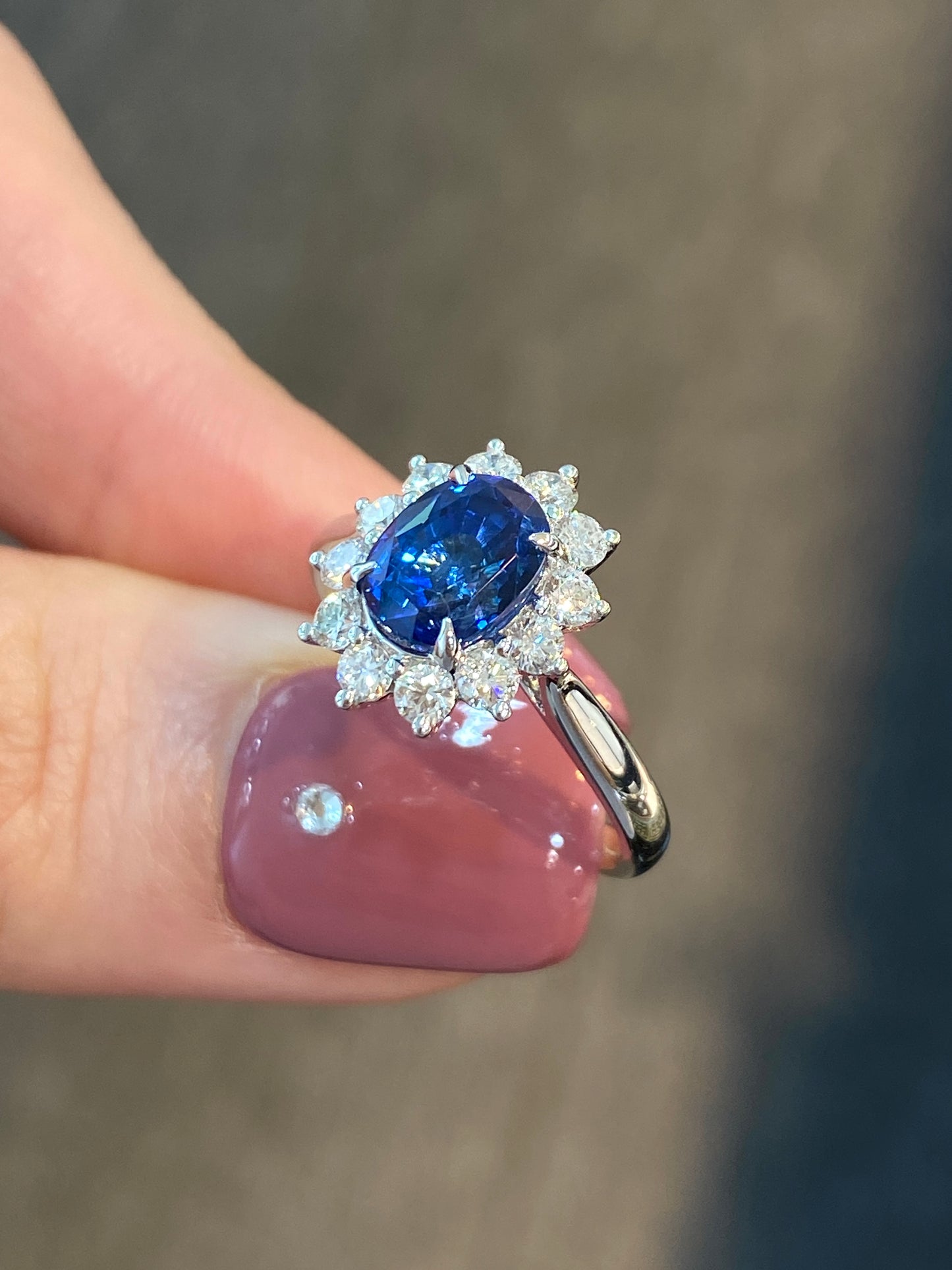 Natural Blue Sapphire 2.40ct Ring