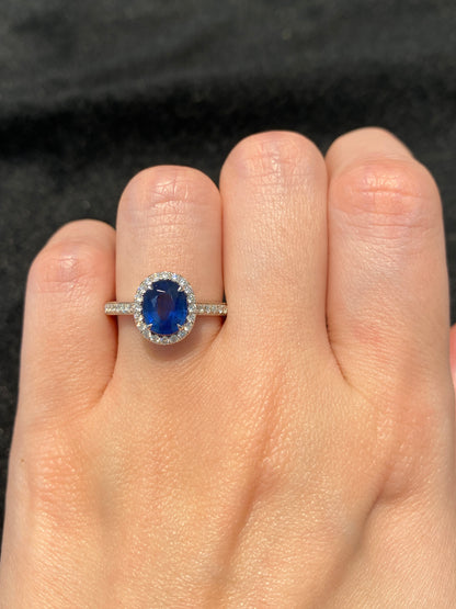 Natural Blue Sapphire 1.38ct Ring