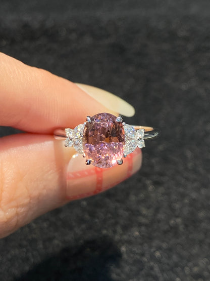 Natural Pink Tourmaline 2.18ct Ring