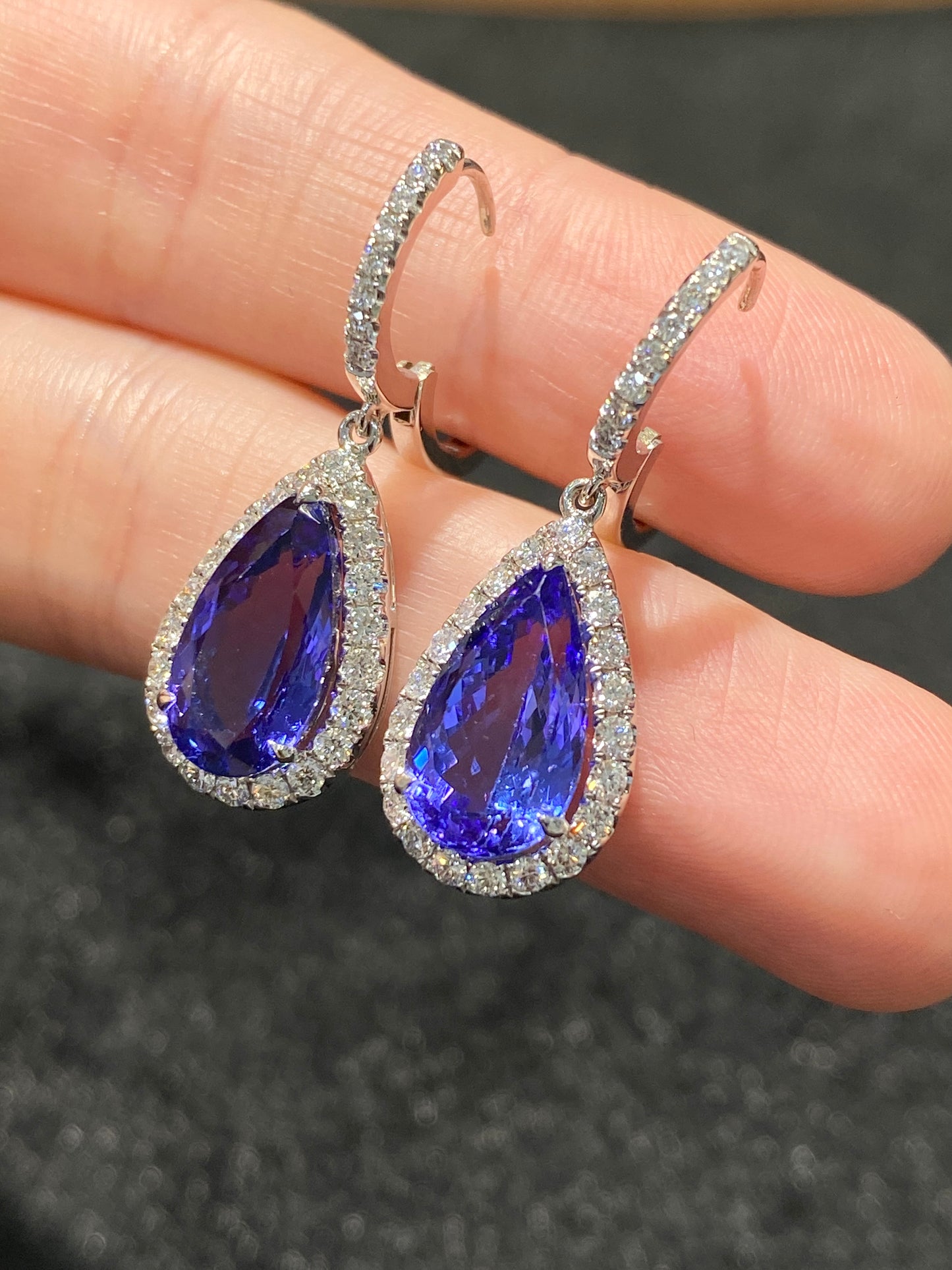 Natural Tanzanites 6.91ct Earrings