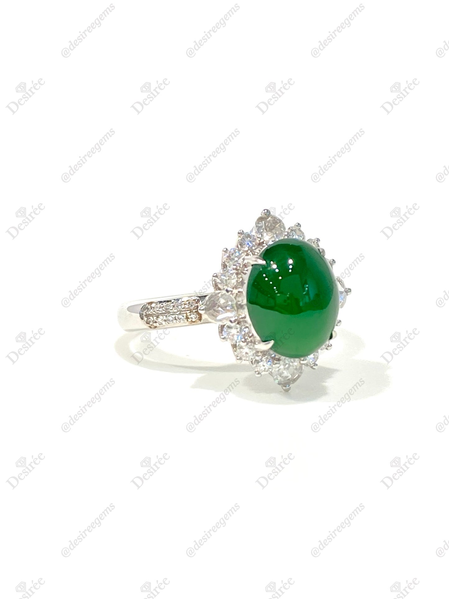 Natural Type A Jadeite Ring