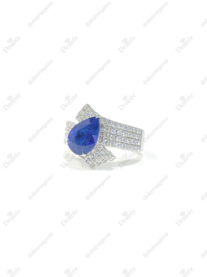 Natural Royal Blue Sapphire 2.99ct Ring