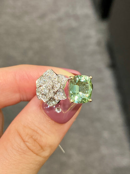 Natural Green Tourmaline 2.35ct Ring