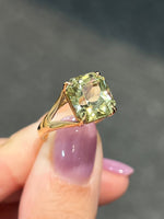 Natural Tourmaline 5.70ct Ring Set In 18K White Gold Singapore Gemstone Fine Jewelry