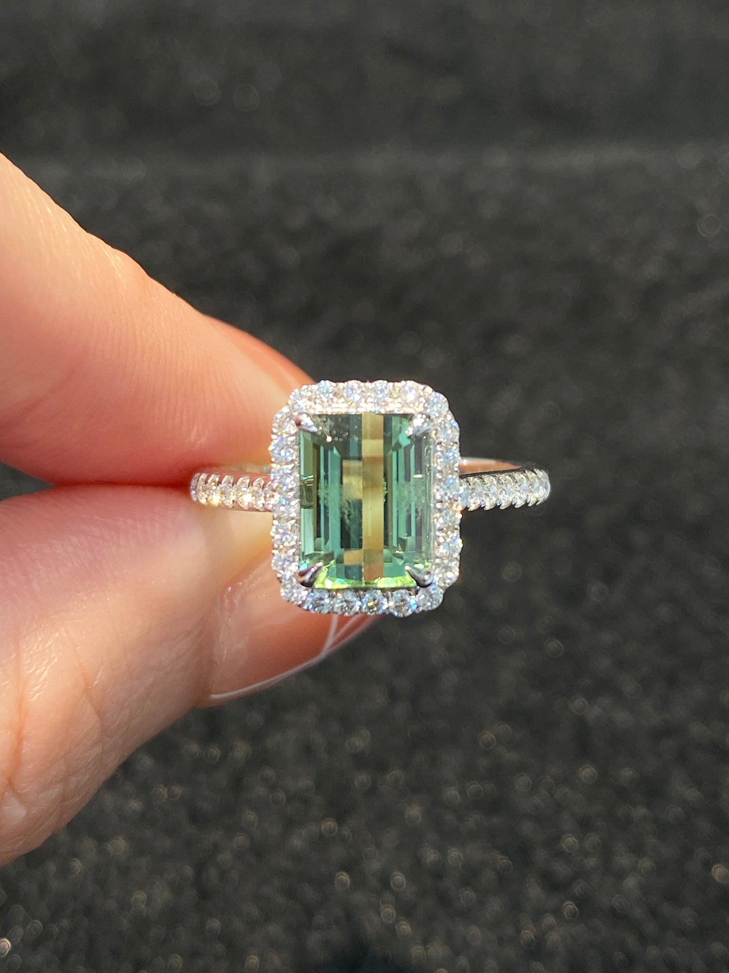 Natural Green Tourmaline 2.1ct Ring