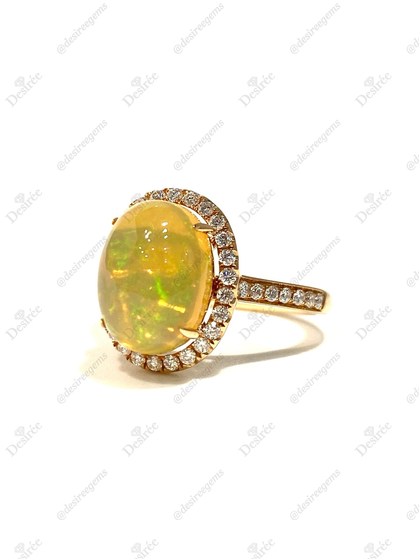 Natural Opal 3.07ct Ring