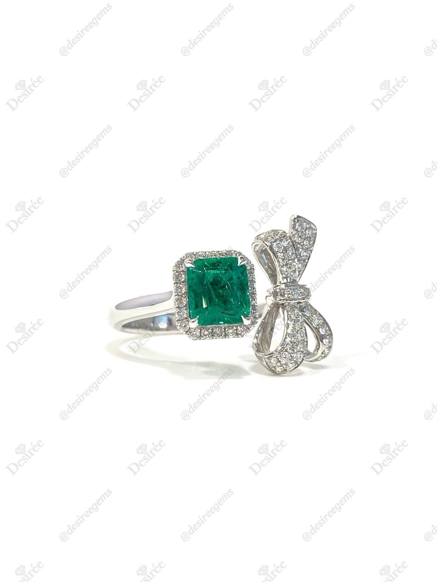 Natural Emerald 1.17ct Ring