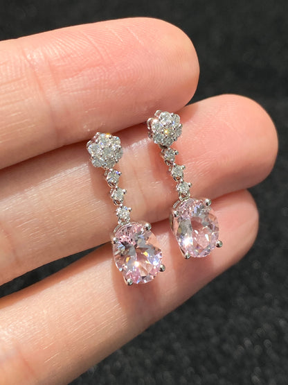 Natural Morganite 2.47ct Earrings