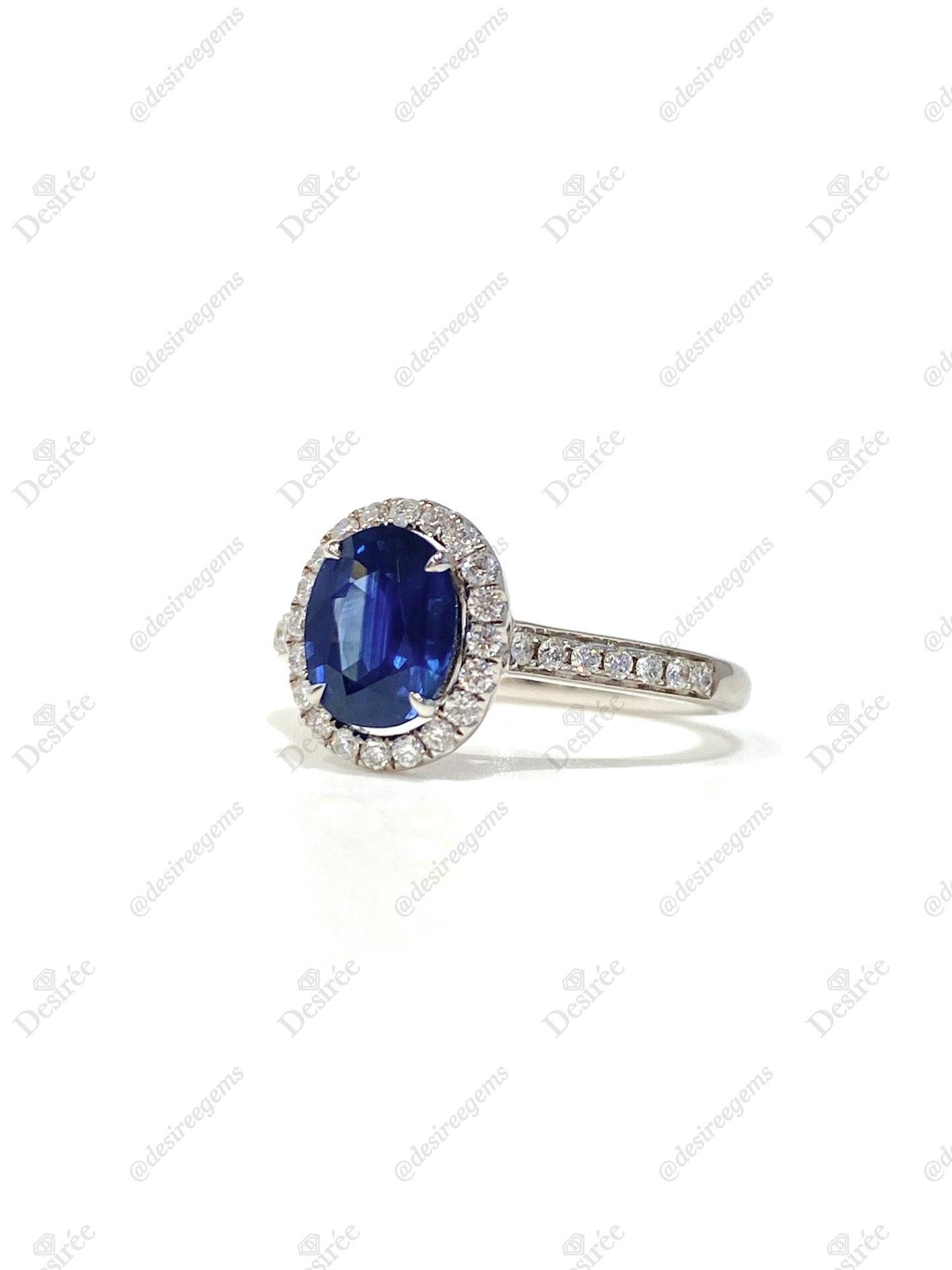 Natural Blue Sapphire 1.38ct Ring