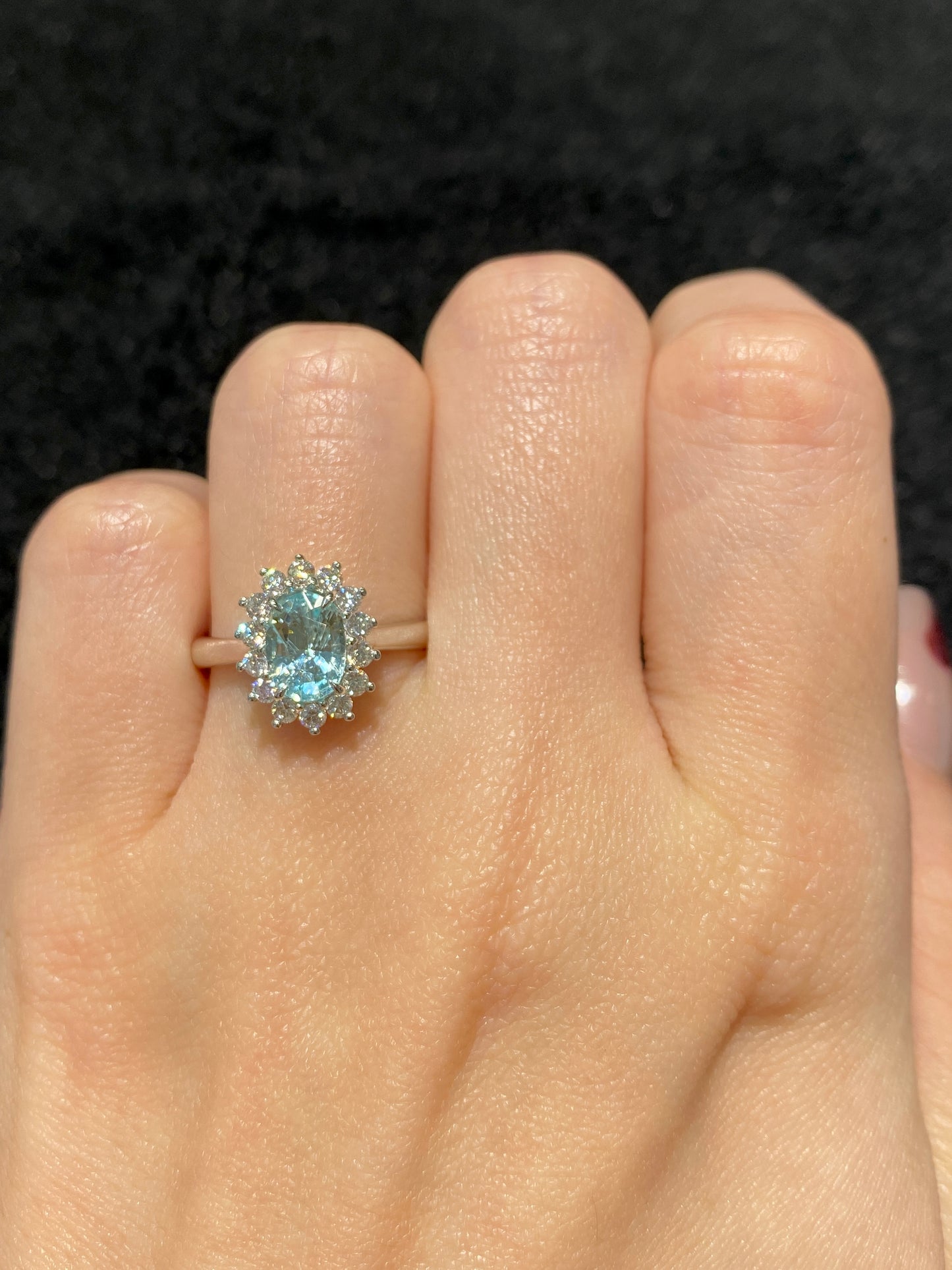 Natural Paraiba Tourmaline 0.97ct Ring