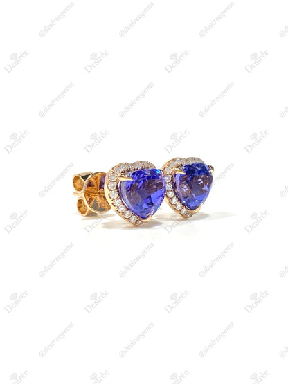 Natural Tanzanites 3.40ct Earrings