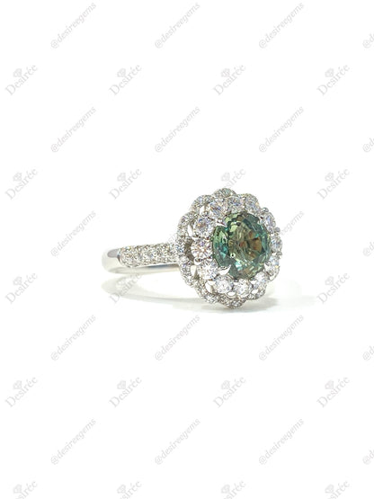 Natural Color Change Alexandrite 1.42ct Ring