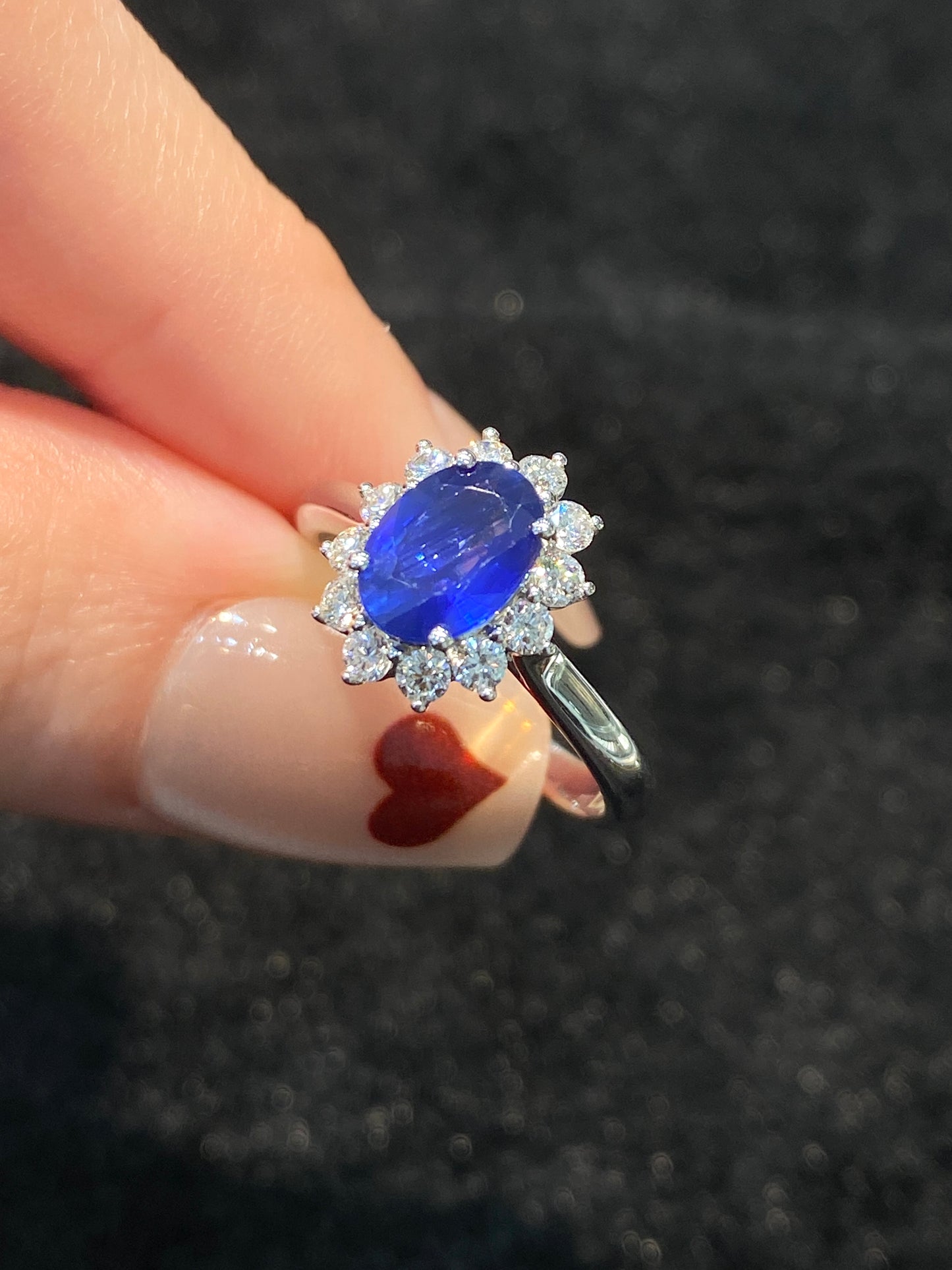 Natural Blue Sapphire Ring 1.29ct