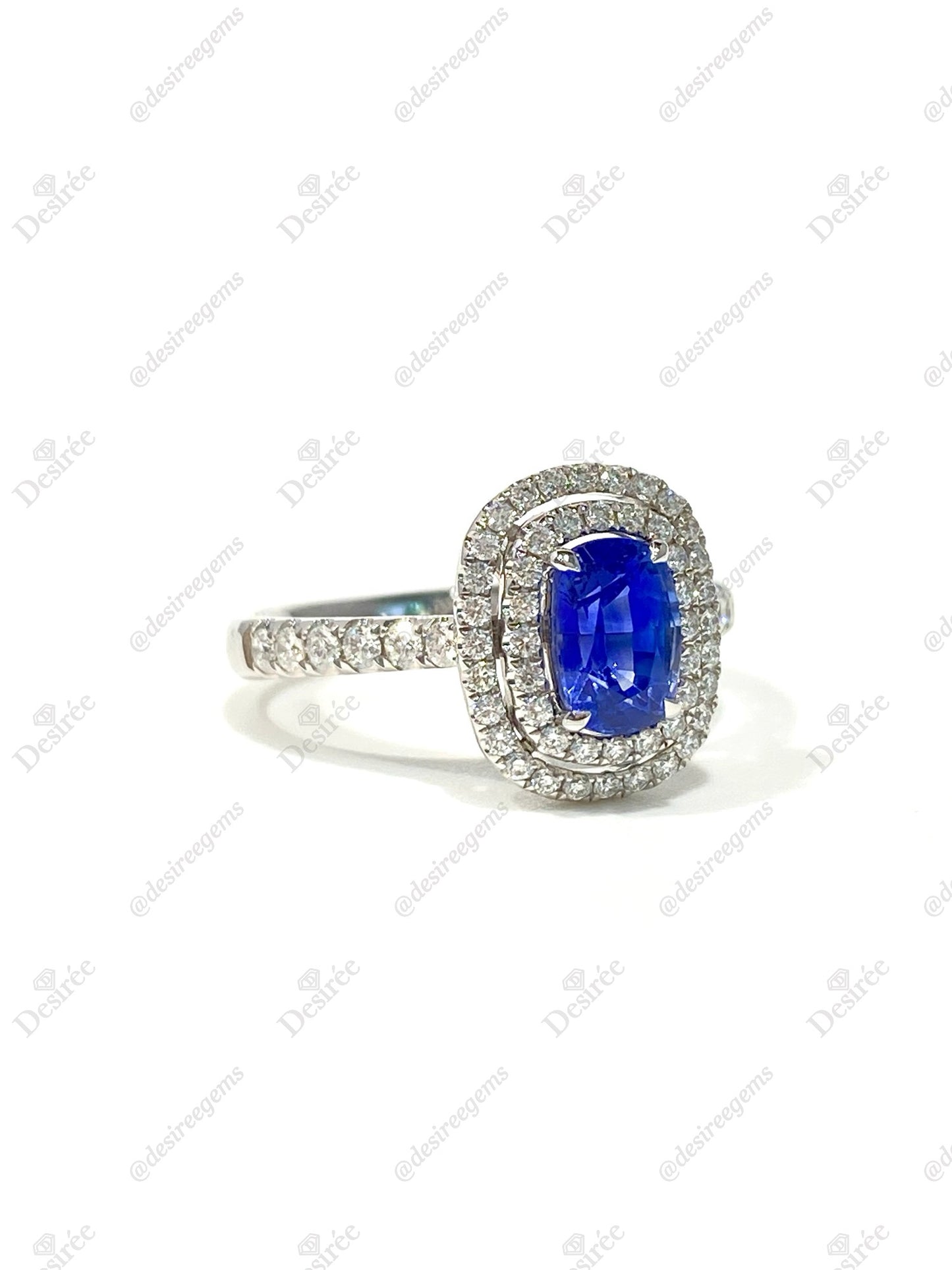 Natural Blue Sapphire 1.17ct Ring