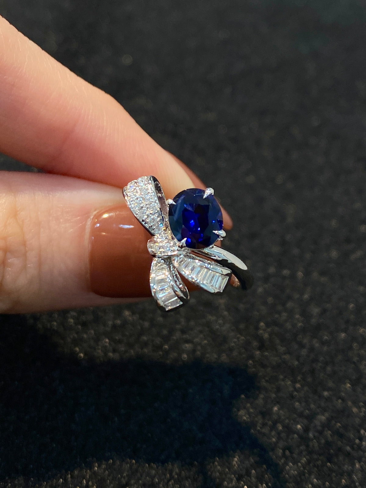 Natural Blue Sapphire Ring 1.10ct