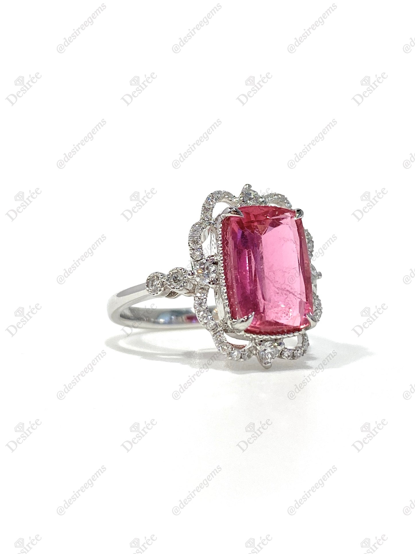 Natural Pink Tourmaline 3.77ct Ring