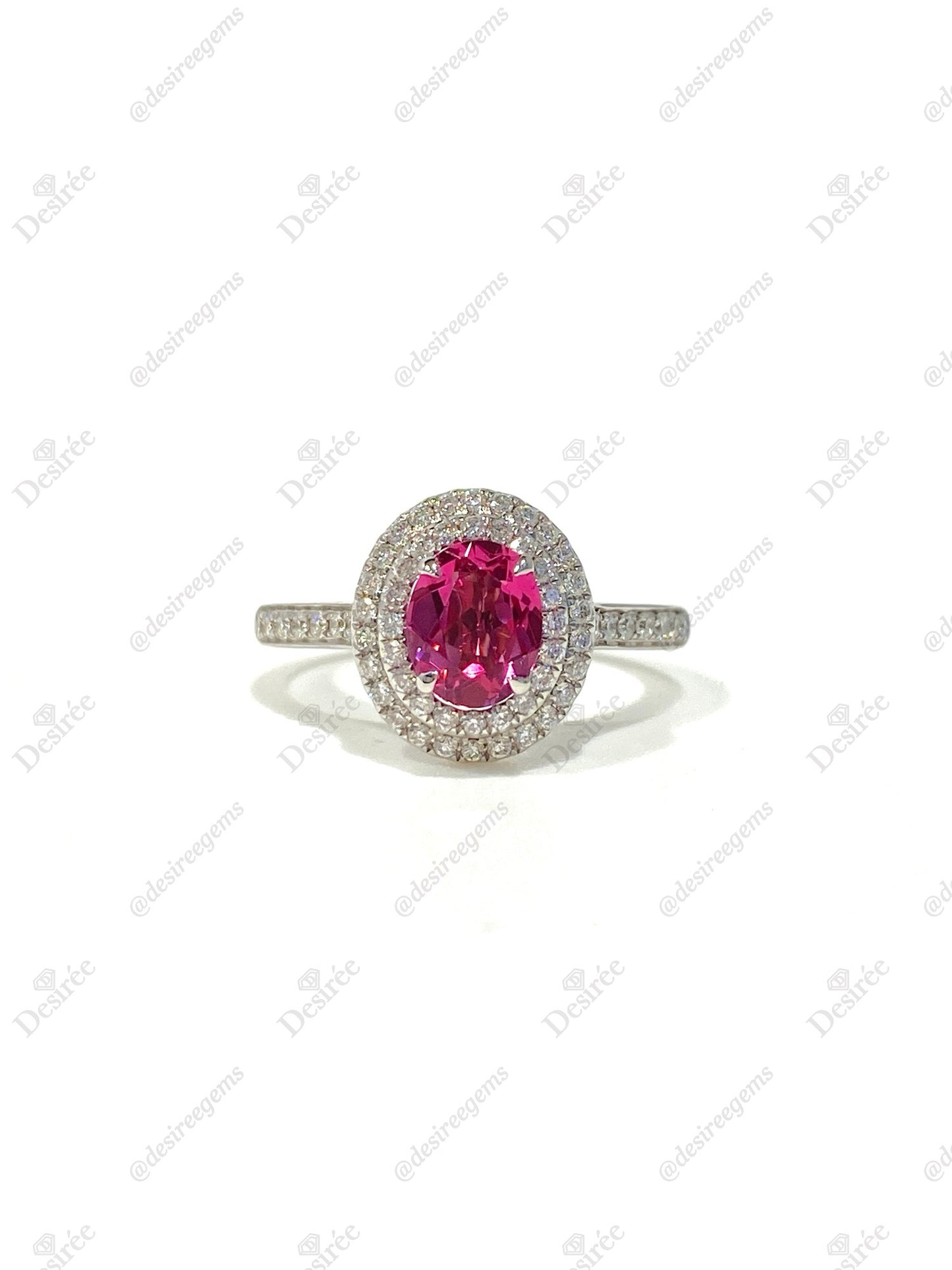 Natural Pink Spinel 0.87ct Ring