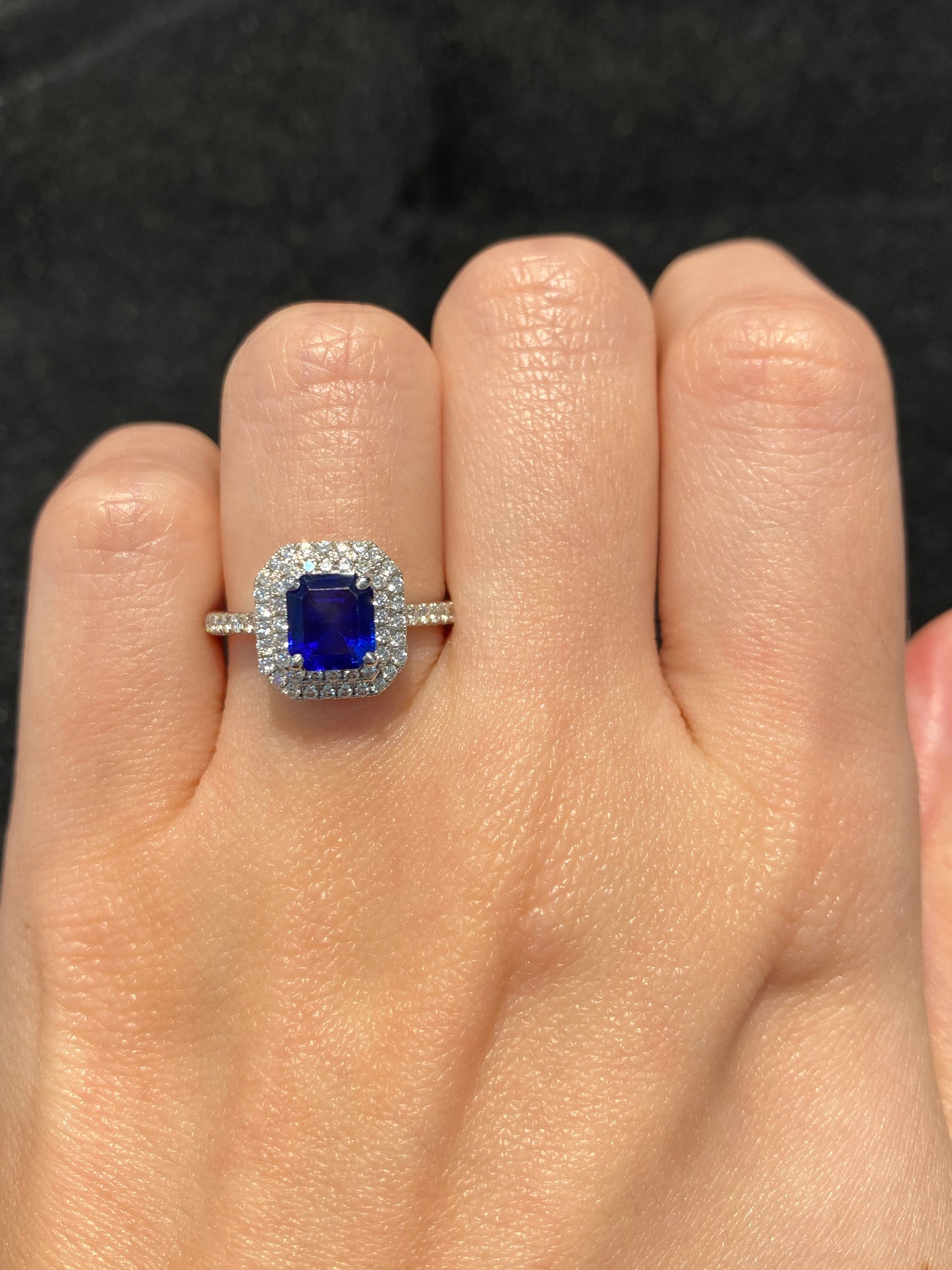 Natural Blue Sapphire 1.35ct Ring