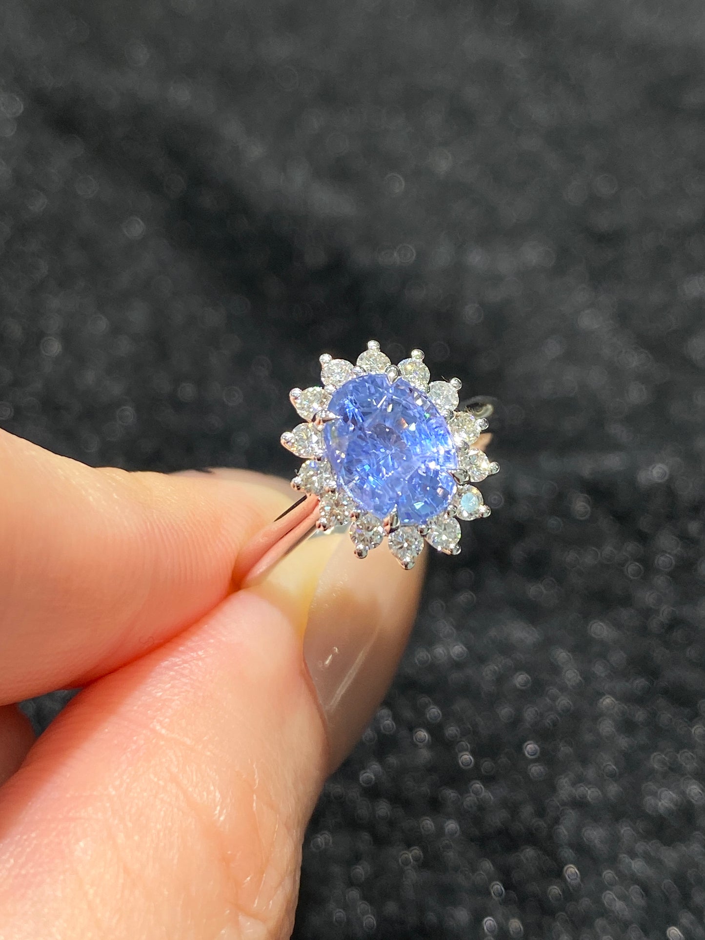 Natural Unheated Blue Sapphire 2.31ct Ring